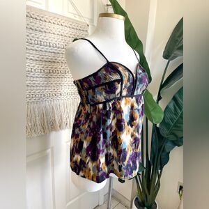 Xhilaration Spaghetti Strap Top XL Women's Blouse Multicolor Lightweight